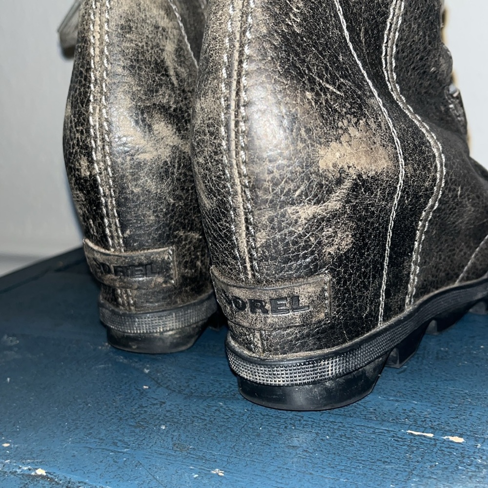 Sorel Joan of Arc Wedge II Boots Quarry Size 8.5 - Picture 9 of 12